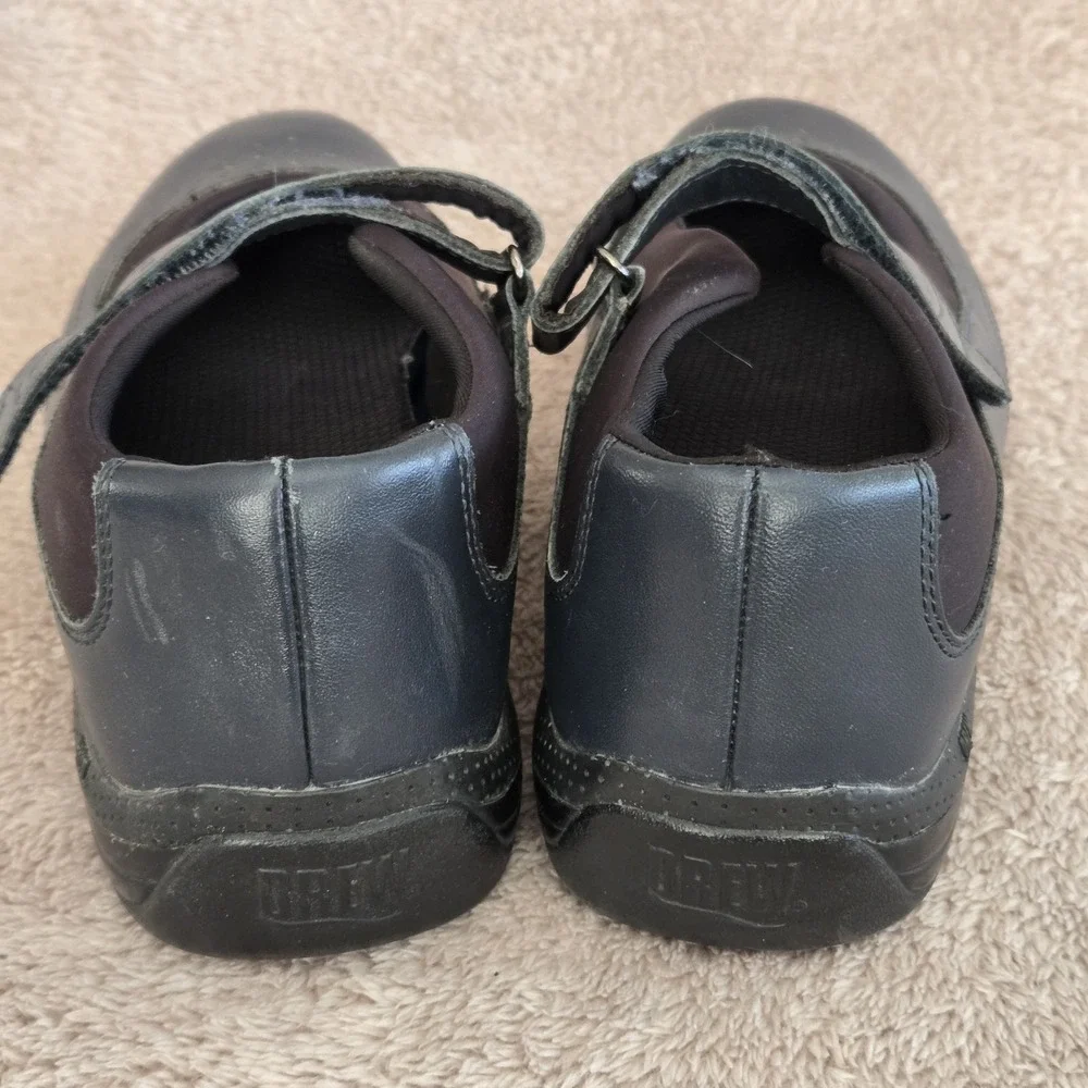 Drew Rose P221 Mary Jane Shoes Black Leather Orthopedic Comfort‎ 7.5W Wide